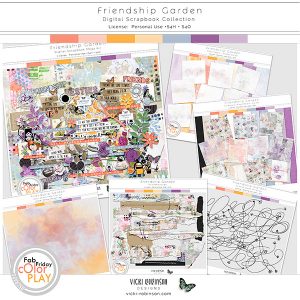 Friendship Garden Digital Scrapbook Collection by Vicki Robinson Preview image