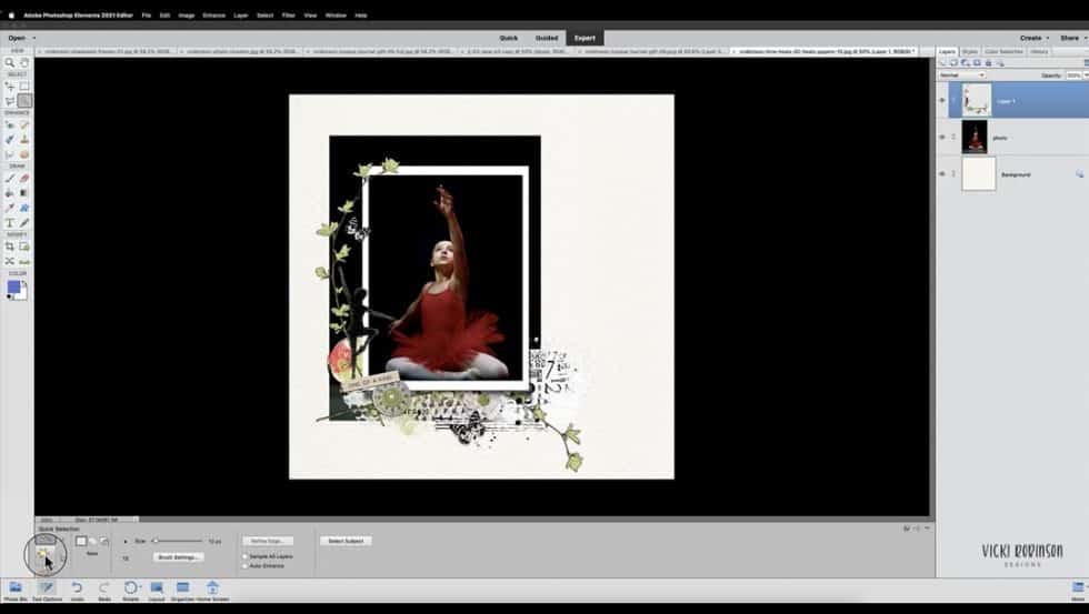 Using Photo Cluster Frames On Your Digital Scrapbook Page Vicki using-photo-cluster-frames-on-your-digital-scrapbook-page-vicki