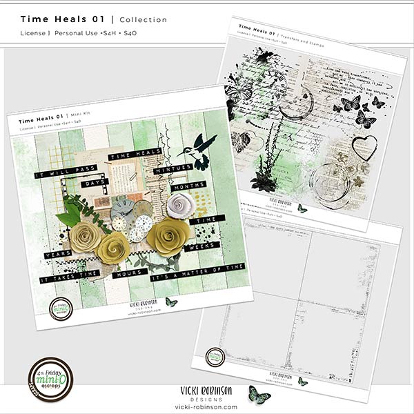 Time Heals 01 Digital Scrapbooking Collection preview by Vicki Robinson