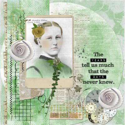 Time Heals 01 Digital Scrapbooking Collection by Vicki Robinson Sample Layout