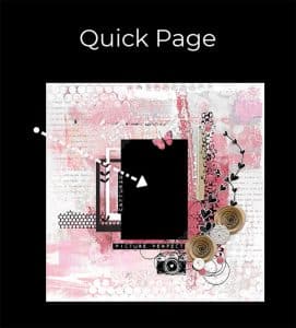Digital Scrapbooking Quick Page Sample