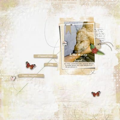 The Little Things for Digital Scrapbooking by Vicki Robinson Sample Page