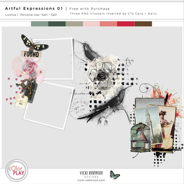 Artful Expressions 01 Digital Art Free with Purchase by Vicki Robinson Preview Image