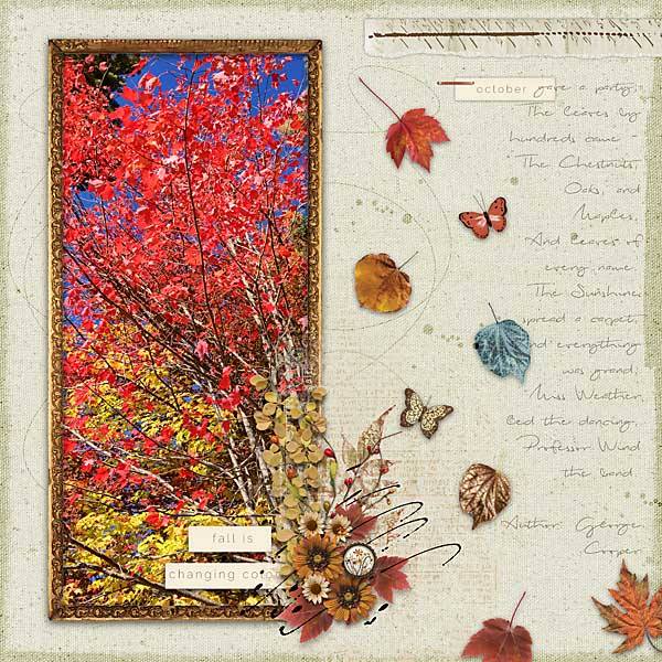 Autumn Breeze Digital Art Kit by Vicki Robinson sample by Jana