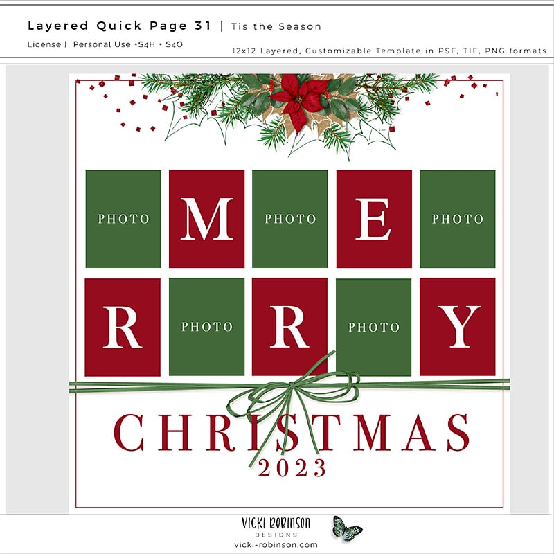 Layered Quick Page 31 Tis the Season by Vicki Robinson