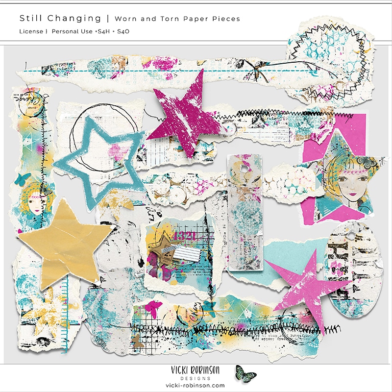 still-changing-worn-torn-paper-pieces-digital-scrapbooking-vicki-robinson Still Changing Digital Scrapbooking Torn Paper by Vicki Robinson