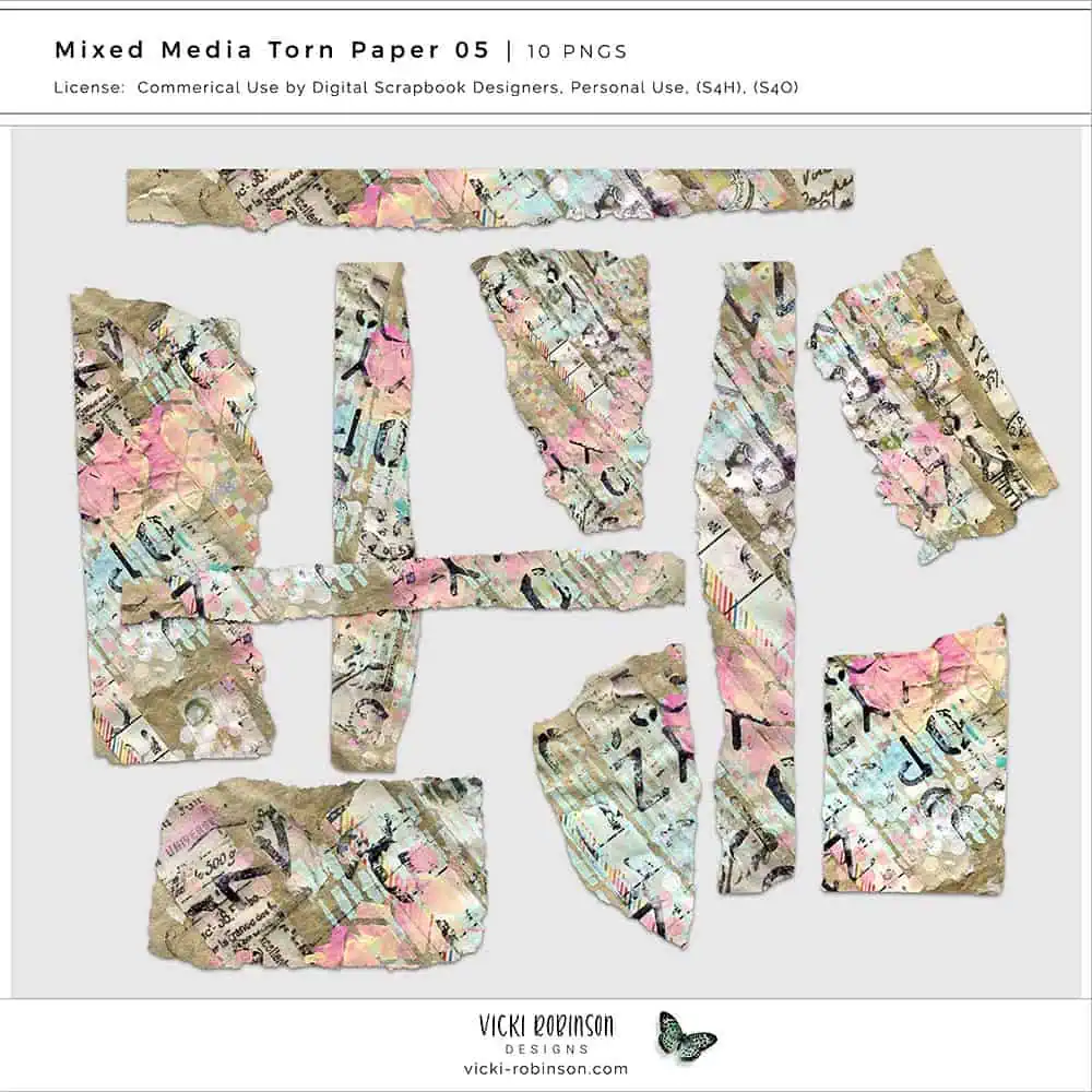 vick-robinson-mixed-media-torn-paper-preview Wow Wednesday Sale