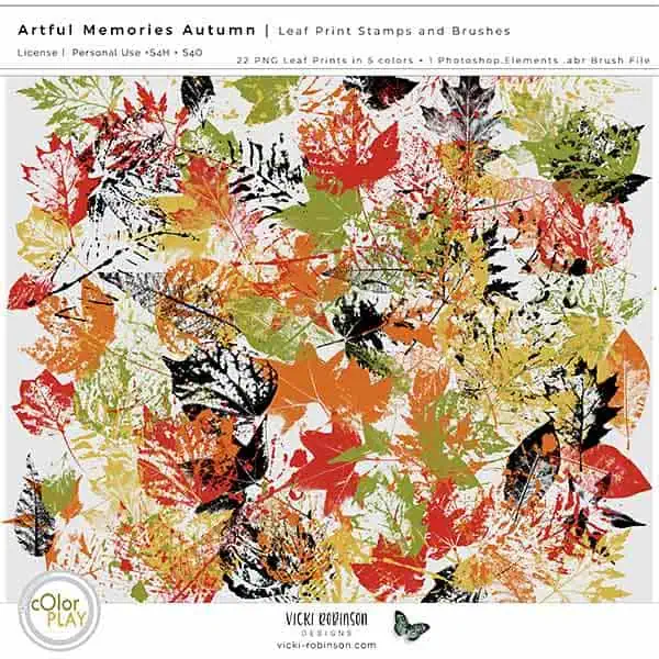vicki-robinson-artful-memories-autumn-leaf-prints-06 artful memories autumn digital scrapbook kit preview by vicki robinson
